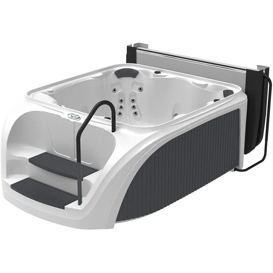 White Diamond Spa with Gray Panels